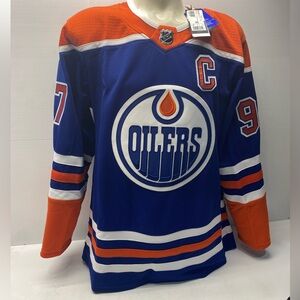 Edmonton Oilers Connor McDavid Adidas Royal Blue Home Jersey